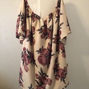 Floral off the shoulder top